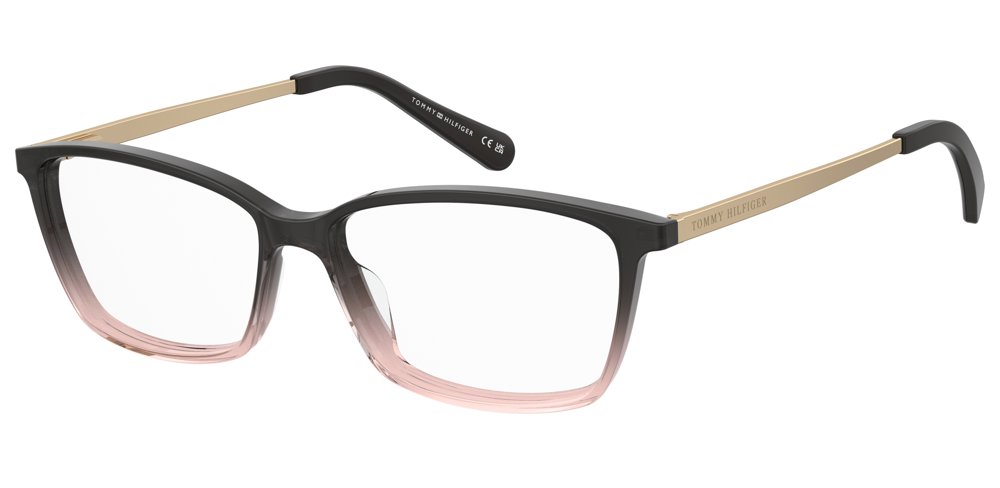 Tommy Hilfiger Acetate Rectangular Frame (Brown Pink)